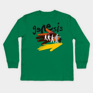 Genesis On Stage Where Music Meets Captivating Live Spectacles Kids Long Sleeve T-Shirt